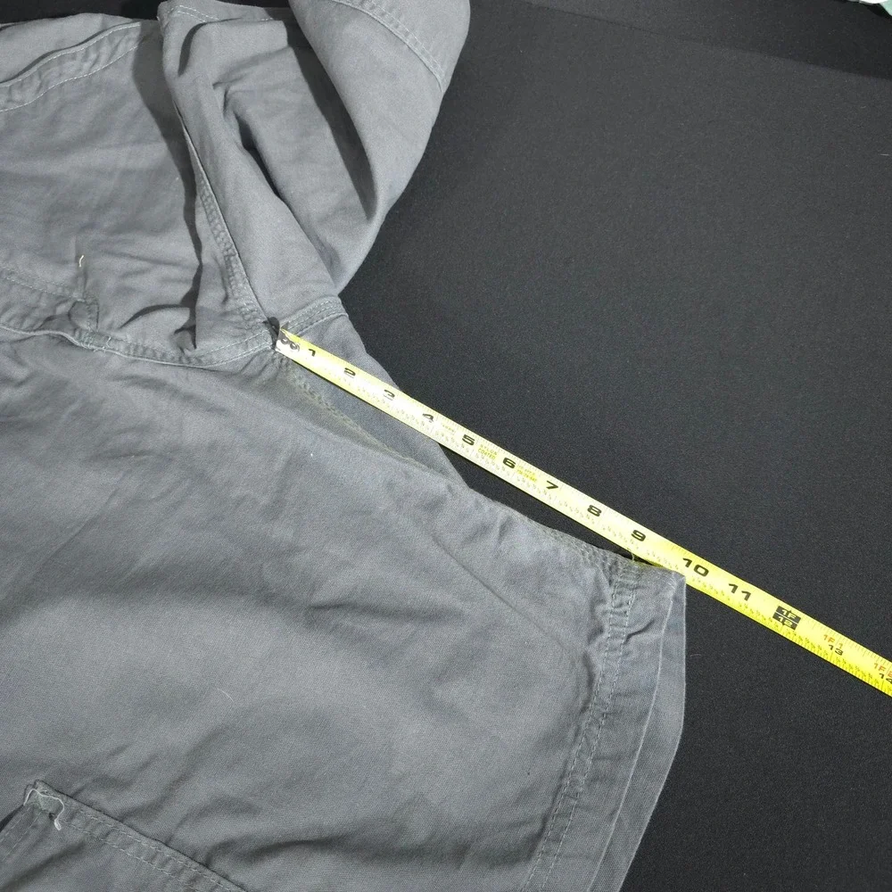 Carhartt B147 FAT Men 34 Gray Canvas Carpenter Work Shorts Relaxed Fit Utility